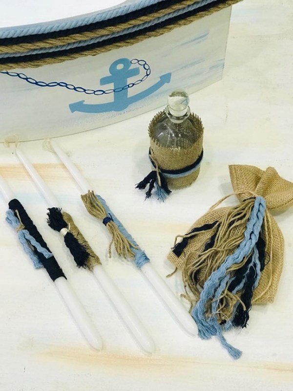 Βαπτιστικό κουτί καράβι ξύλινο