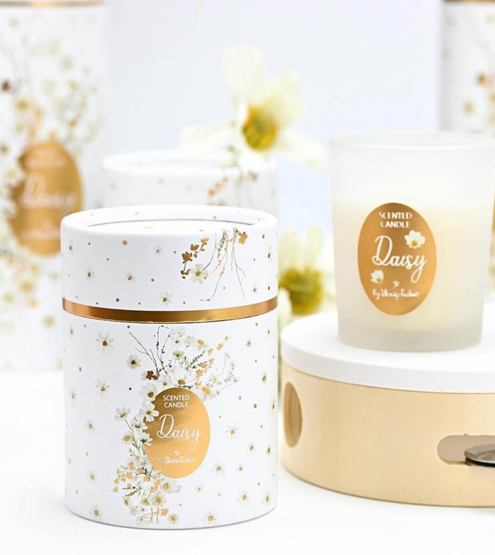 Μπομπονιέρα βάπτισης για κορίτσι Κερί daisy 50ml
